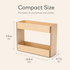 2-Tier Bathroom Kitchen Coffee Station Counter Shelf Organizer - Image 5