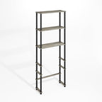 Furinno Turn-N-Tube Over The Toilet Storage, 3-Shelf Over The Toilet Organizer, Freestanding Space Saver Bathroom Shelf, for Bathroom Organizers and Storage, Grey Oak - Image 5