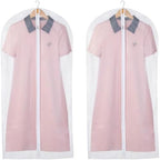 Carbrea 2 Pack Translucent Garment Bags for Hanging Clohes - 24" x 49" by Carbrea