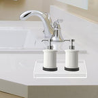 Acrylic Bathroom Tray for Counter, Handmade Clear Trays Sturdy Organizer for Cup, Sponge, Soap, Plant (Medium, Clear) - Image 6