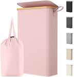 Lifewit 65L Slim Laundry Hamper with Lid and Removable Bag, Pink by Lifewit
