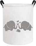 ESSME Baby Laundry Basket,Elephant Hamper，Baby Hamper For Nursery for Kids, Elephant Nursery Decor,Gift Baskets,Home Organizer (Love Elephant) by ESSME