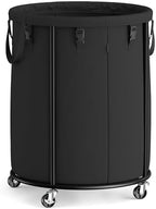 SONGMICS Laundry Basket with Wheels, Removable Liner Bag, 45 Gallon (170 L) by Unknown