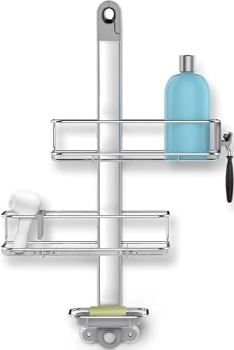 simplehuman Adjustable Shower Caddy, Stainless Steel and Anodized Aluminum by Unknown