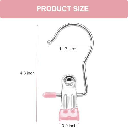 Boot Hangers for Closet, Hanging Clips Laundry Hooks Clothes Pins Closet Hanger Organizer Clamps Socks Towel Clips Heavy Duty Clothespins Bulk Hanger Clips for Closet Travel Pants Socks Handbags - Image 2