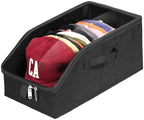 Livelab Hat Organizer for Baseball Caps, Hat Storage Boxes, Black 2Pcs - Image 7
