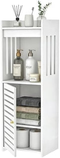 4-Tier Narrow Bathroom Cabinet, 9.8" W X 29.5" H by HaveaGreatDay