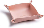 Leather Jewelry Valet Tray for Women and Man (Pink-B) by SANQIANWAN