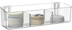 vacane Plastic Over Cabinet Door Organizer, Adhesive Mount Storage Organizer Container Makeup Organizer Hanging Basket Bins For Craft Room, Pantry, Office, Space Saving Holder for Kitchen Bags-XL by vacane