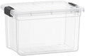 Superio 49 Quart Clear Plastic Storage Boxes with Lids, Stackable Organizer Containers, BPA-Free Storage Bins for Home, Office, School & Dorm, 6 Pack by Superio