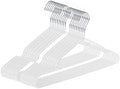 Ultra-Thin Metal Hangers, 20 Pack Non-Slip PVC Coated Space Saving Clothes Hangers for Closet, 16 inch Wide for Suits, Dresses, Jackets（White） by Unknown