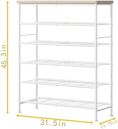 SUOERNUO 6 Tier Shoe Rack Organizer for Closet Shoe Storage for Entryway - Image 6