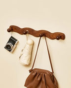 Wood Coat Rack Wall Mount - 4Pack Walnut Coat Hooks for Hanging Clothes,Keys, Robes,Purse,Towels,Bags,Backpack, Modern Decorative Wall hooks Heavy Duty Hanger Organizer for Bathroom,Entryway & Bedroom - Image 4