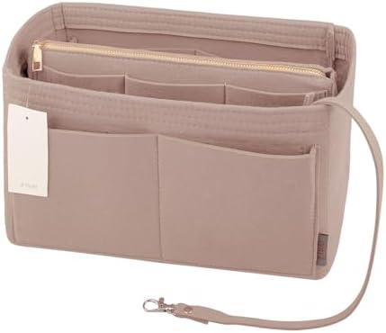 ZTUJO Purse Organizer Insert, Felt Bag Organizer with Metal Zipper, Handbag & Tote Shaper, For Speedy Neverfull Tote, 7 Sizes by ZTUJO