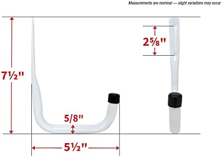 Shepherd Hardware 8096E Heavy Duty Steel Garage Storage Utility Hooks, 3 Sizes, 6 Pack, White - Image 5