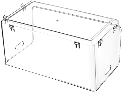 Nicunom 2 Pack Stackable Plastic Storage Bins Open Front, Clear Pantry Organizer Bin Household Food Storage Bin for Kitchen Countertops Cabinet Shelf - Image 3
