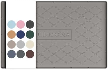 URMONA Under Sink Mat 22 x 14 in, Waterproof Silicone Cabinet Protector by URMONA