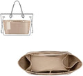 ZTUJO Purse Organizer Insert For Handbag & Tote Shaper,Tote Bag Organizer Insert For Speedy Neverful, 6 Sizes(Medium, Silky Beige) by ZTUJO