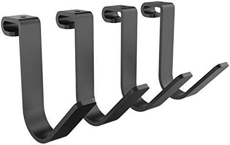 FLEXIMOUNTS 4 Pack Add-On Storage Rail Hooks, Black by FLEXIMOUNTS