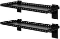 Slatwall Shelves 24 Inch, Slatwall Accessories for Retail, Garage, Home Storage, Heavy Duty Slat Wall Hanging Shelf (2, Black) by Unknown