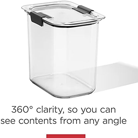 Rubbermaid Brilliance 12-Cup Airtight Food Storage Container,Perfect for Pantry Staples,Clear/Grey,(Pack of 2) - Image 6