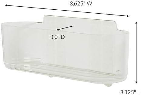 Command Large Caddy, Holds up to 4 lb, 8.6" x 3.1" x 3", 1 Caddy with 4 Strips, Damage-Free Organization Wall Mount to Cabinet, Kitchen, Pantry, Closet, or Under Sink - Image 2