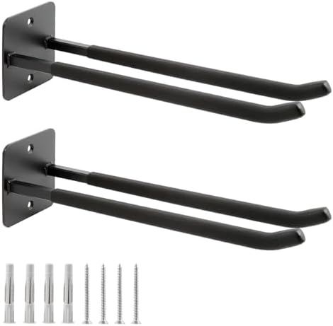 Sinoer 2 Pack Steel Wall Mount Double Garage Storage Hooks by Sinoer