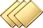 3 Pack Small Gold Tray, 8x6 Inch Stainless Steel Dish by VCREATC-VCREATEFORCUSTOMER