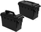 Sheffield Ammo Box Made in USA, Stackable Lockable Ammo Storage Box, Black by Sheffield