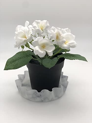 Andreas Silicone LP4-387 White Marble 4" Lillie Pad - Image 2