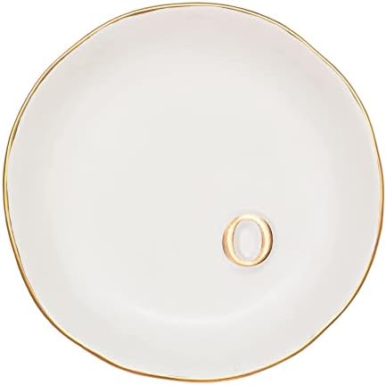 COLLECTIVE HOME Ceramic Jewelry Tray, Trinket Dish, Gifts for Women (O) by COLLECTIVEHOME