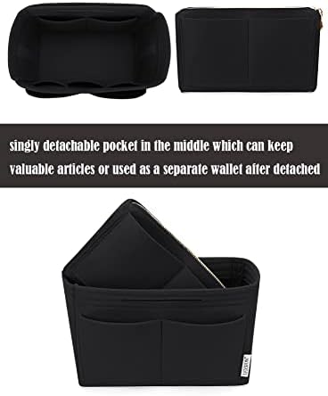 LEXSION Felt Purse Organizer Insert, Tote Bag Shaper Dividers with 5 Sizes - Image 2