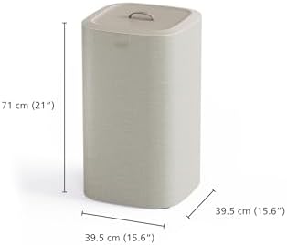 Joseph Joseph Tota One 60L/15.85 gallon Laundry Basket, Removable Washing Bag with handles, Perfect for Bedroom & Bathroom, Ecru - Image 3