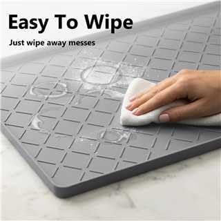 MateeyLife Silicone Waterproof Mat for Dog & Cat Food Mat 19"X12" - Image 7