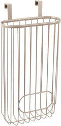 Spectrum Ashley Over The Cabinet Plastic Bag Holder (Satin Nickel Powder Coat) - Grocery & Recycling Bag Dispenser for Kitchen, Bathroom, Under Sink, Home, & Apartment Organization (Pack of 6) by Unknown