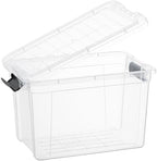Superio 8.7 Quart Clear Plastic Storage Boxes with Lids, Stackable Organizer Containers, BPA-Free Storage Bins for Home, Office, School & Dorm, 8 Pack - Image 3