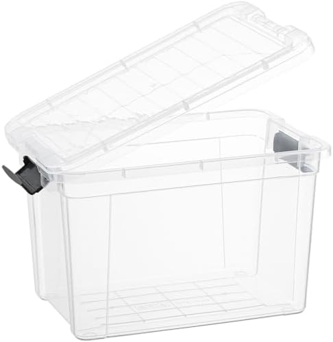 Superio 8.7 Quart Clear Plastic Storage Boxes with Lids, Stackable Organizer Containers, BPA-Free Storage Bins for Home, Office, School & Dorm, 8 Pack - Image 3