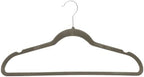 Amazon Basics Slim Velvet Non-Slip Space Saving Suit Clothes Hangers, Sturdy Metal, Gray/Silver, 30-Pack - Image 6