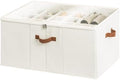 StorageWorks 24-Pair Large Closet Shoe Organizer, Adjustable Divider, Beige by StorageWorks