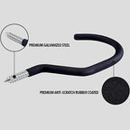SMARTOLOGY Extra-Large Bike Hook, Bicycle Storage Hanger, Rubber Coated Heavy Duty Screw-in Ceiling Hooks for Tools, Garage Wall Organizer, 4 Pack, Fits All Bike Types, Vertical Bike Racks & Stands - Image 3