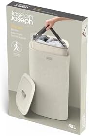 Joseph Joseph Tota One 60L/15.85 gallon Laundry Basket, Removable Washing Bag with handles, Perfect for Bedroom & Bathroom, Ecru - Image 6