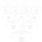 Neosmuk Magnetic Hooks Steel Tube Design for Cruise,130lb+ White,10 Pack by Neosmuk