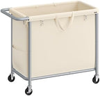 SONGMICS Laundry Basket with Wheels, 1-Section, 47.6 Gallons (180 L) by Unknown