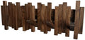 Natural Wood Wall Mounted Piano Coat Rack| Coat Rack Wall Mount| Flip Down Wall Hook Rack 5 Hooks| Entryway Wall Storage with Hooks,Made of Black Walnut.Wall Art by Gogreebell