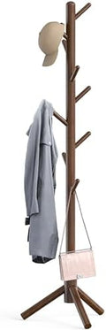 Simple Houseware Wooden Coat Rack Stand, Hall Tree with 9 Hooks, Walnut by SimpleHouseware