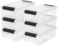 IRIS USA 6-Pack 6 Quart Storage Bins with Lids by IRISUSA
