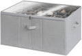 StorageWorks 24-Pair Large Shoe Storage Box, Adjustable Dividers, Grey by StorageWorks