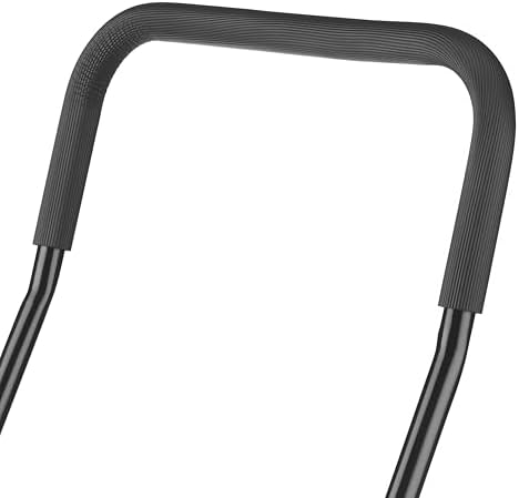Whitmor Foldable Utility Shopping Cart with Wheels, Heavy Duty Metal Grocery Cart, Portable Foam Handle, Rolling Collapsible Trolley for Groceries, Laundry, Storage, Black - Image 6