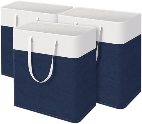 TasticTotes Laundry Basket 3-Pack, Laundry Hamper, 125L-Blue by Unknown