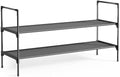 Kitsure Shoe Rack for Closet, Shoe Organizer, 36.2" Wide - 2 Tier, Black | Shoe Storage for Closet, Entryway, Easy- Assembly& Space-Saving Shoe Shelf with Side Handle, Closet Organizer by Kitsure